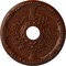Ekena Millwork Antioch Medallion (Canopies up to 3 1/2"), 18"OD x 3 1/2"ID x 1 3/8"P, Burnished Mahogany Crackle CM18SEBMC - alternate 1